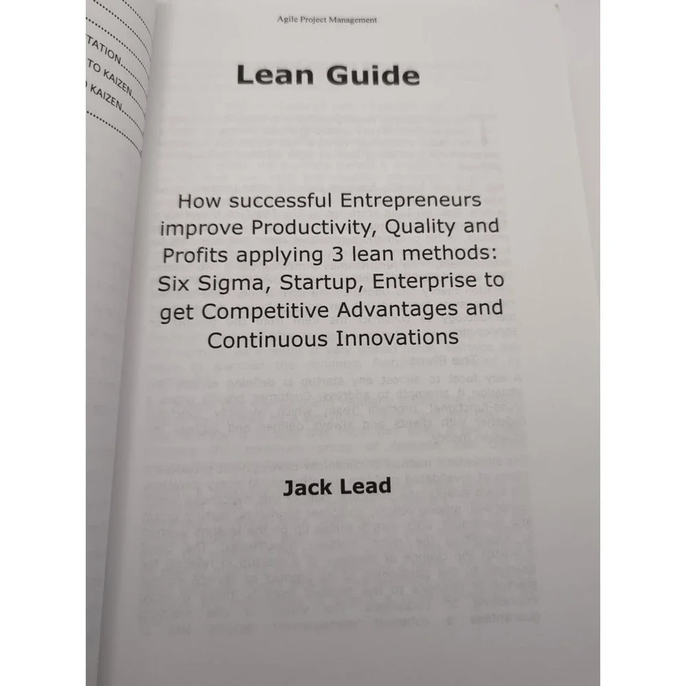 Project Management : This Book Includes Lean Guide + Agile Project Management. a